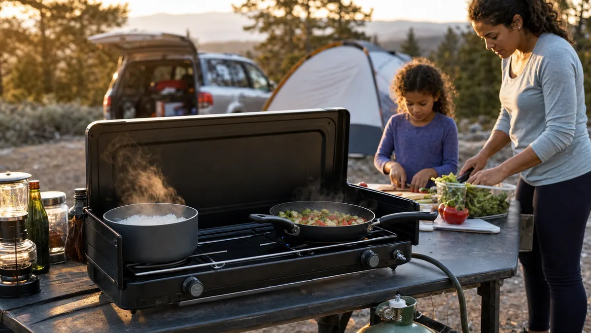 How to Cook Full Meals at Camp with a Two-Burner Stove