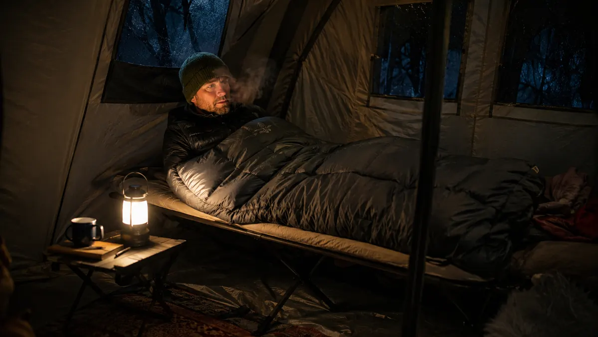 How to Sleep Warm on a Camping Cot in Cold Weather